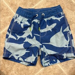 GAP Blue Swim Trunks with Dinosaur Camo